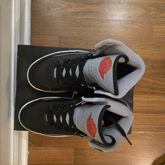 GS Air Jordan 2 Black Cement Sz 7 - Picture 4 of 6